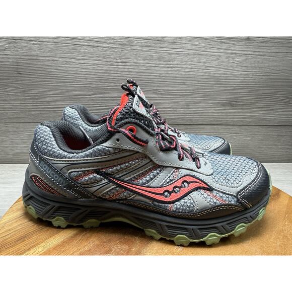 Saucony Eclipse TR2 Gray Trail Running Shoes Sneakers Trainers Women’s 6.5 - Picture 1 of 10